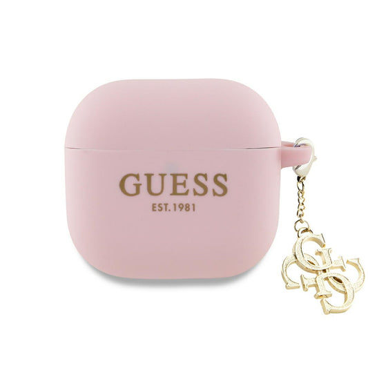 Guess W/4G Charm Case for Apple AirPods 4, Pink