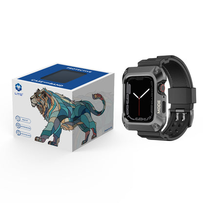 Lito RuggedArmor Strap for Apple Watch 44mm Series, Gray