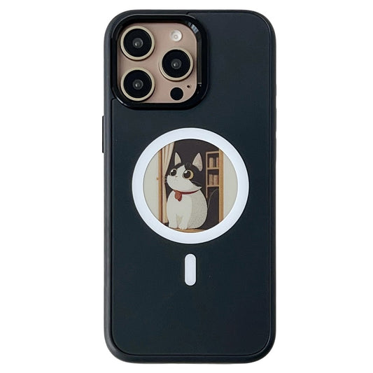 MagSafe Case for Apple iPhone 15 Pro Max, OEM, Round Screen Smart E-Ink, Black
