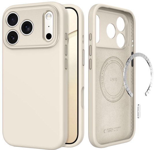 MagSafe Case for Apple iPhone 18 Pro / 17 Pro, Tech-Protect, Uniq CC, Beige
