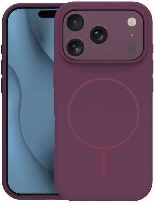 MagSafe Case for Apple iPhone 18 Pro Max / 17 Pro Max, OEM, Silicone Thin, Burgundy