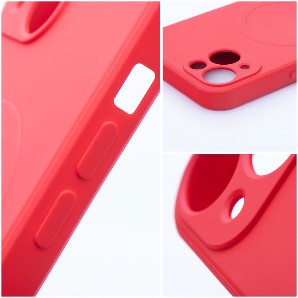 MagSafe Case for Apple iPhone 17e / 16e, OEM, Silicone Mag, Red