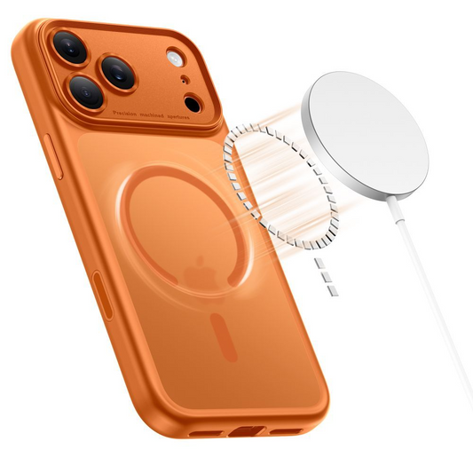 MagSafe Case for Apple iPhone 17 Pro, Tech-Protect, MagPeak, Matte Orange
