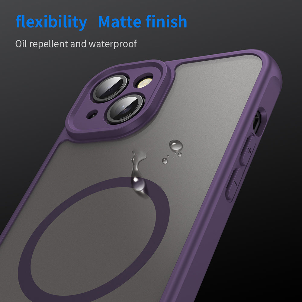 MagSafe Case for Apple iPhone 14 Plus, Techsuit, HaloFrost II, Purple