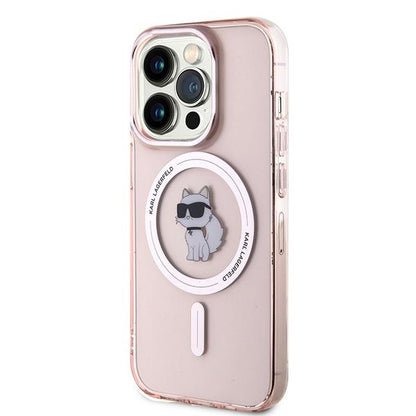 MagSafe Case for Apple iPhone 14 Pro, Karl Lagerfeld, IML Choupette, Pink