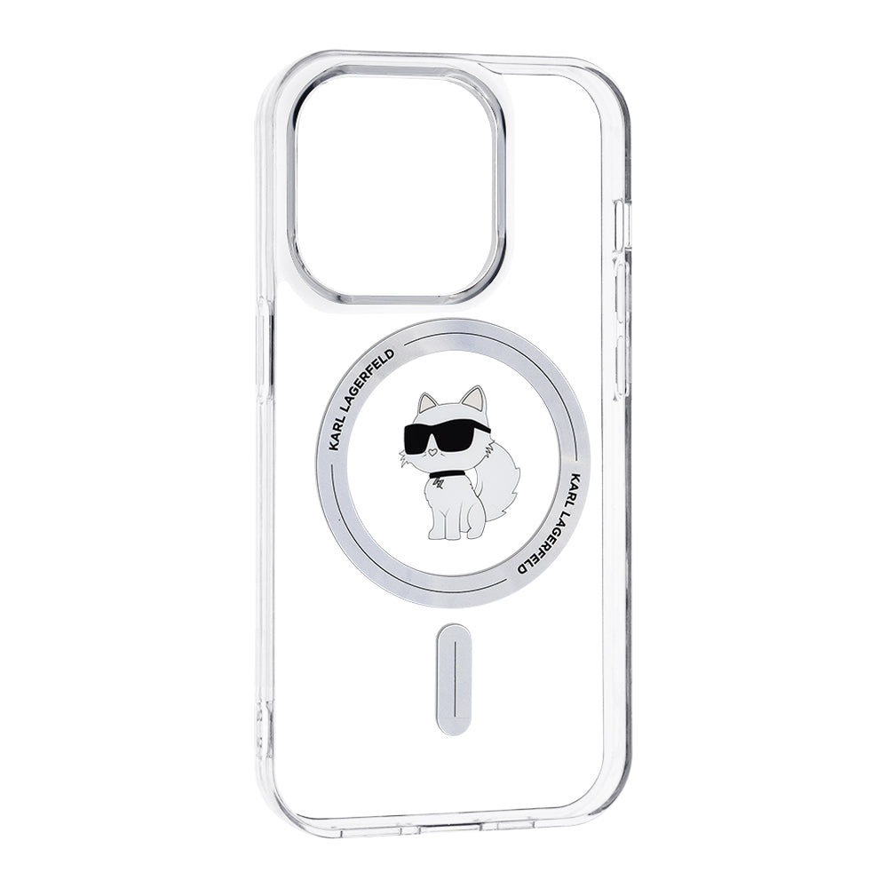 MagSafe Case for Apple iPhone 14 Pro, Karl Lagerfeld, IML Choupette, Transparent
