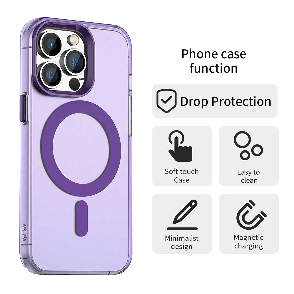MagSafe Case for Apple iPhone 14 Pro, Techsuit, CandyCase, Purple