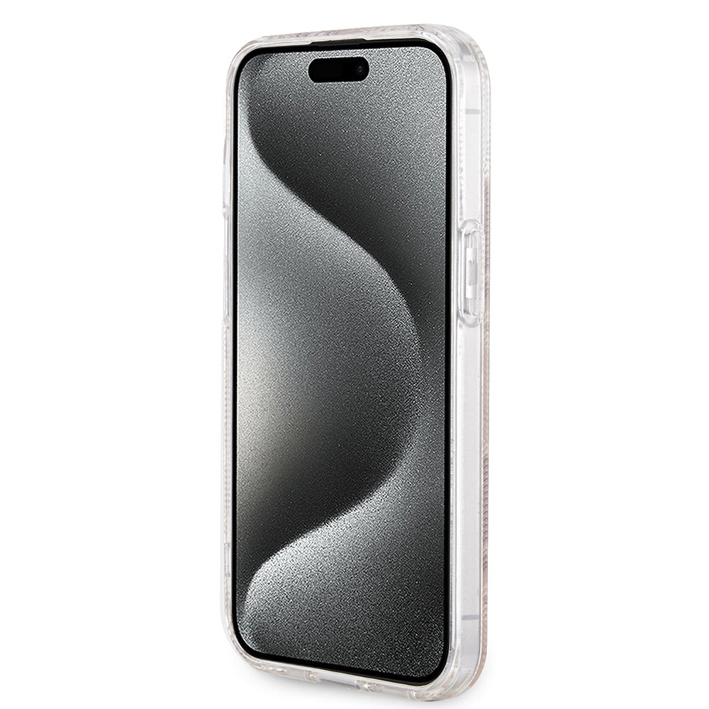 MagSafe Case for Apple iPhone 15, Guess, IML Gcube, Brown