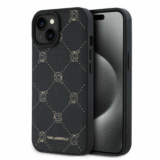 MagSafe Case for Apple iPhone 15, Karl Lagerfeld, Karl's Head, Black