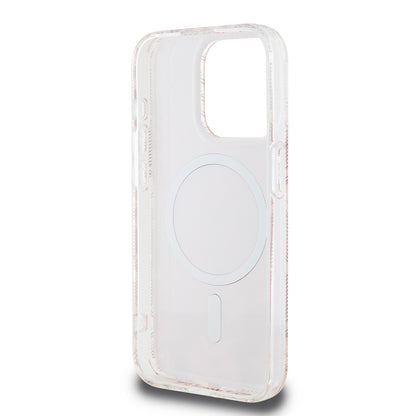 MagSafe Case for Apple iPhone 15 Pro, Guess, IML Gcube, Pink