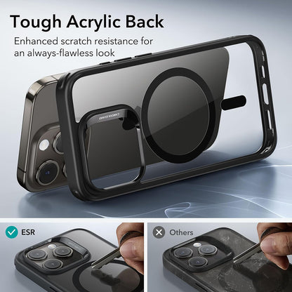 MagSafe Case for Apple iPhone 15 Pro Max, ESR, Classic Hybrid, Black Transparent