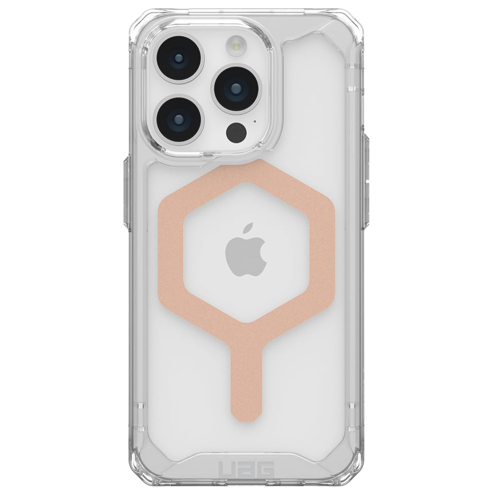 MagSafe Case for Apple iPhone 15 Pro, Urban Armor Gear, Plyo, Rose Gold