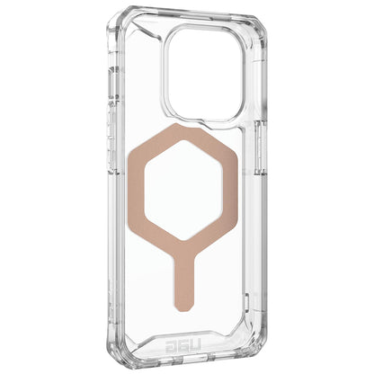 MagSafe Case for Apple iPhone 15 Pro, Urban Armor Gear, Plyo, Rose Gold
