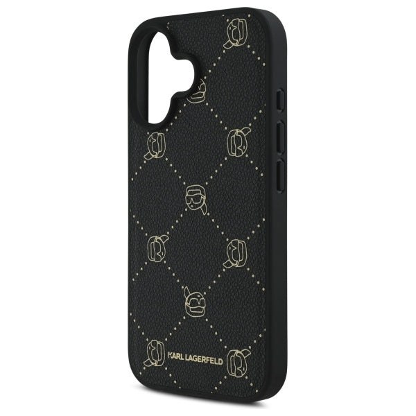 MagSafe Case for Apple iPhone 16, Karl Lagerfeld, Karl's Head, Black