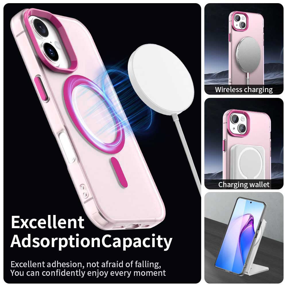 MagSafe Case for Apple iPhone 16 Plus, Techsuit, CandyCase, Pink