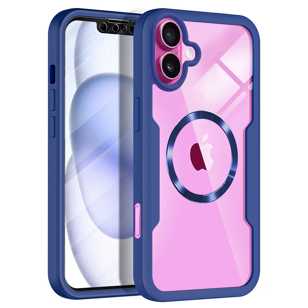 MagSafe Case for Apple iPhone 16 Plus, Techsuit, ColorVerse 360, Blue