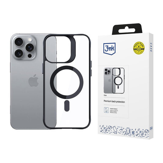 MagSafe Case for Apple iPhone 16 Pro, 3MK, Satin Armor, Transparent