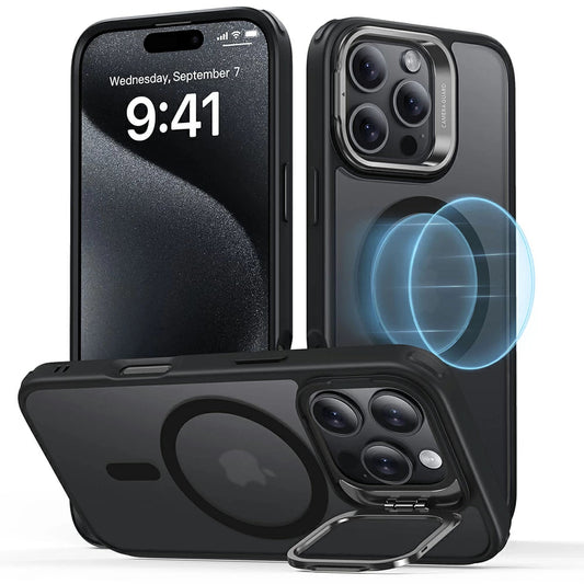 MagSafe Case for Apple iPhone 16 Pro, ESR, Classic Hybrid Kickstand, Satin Black