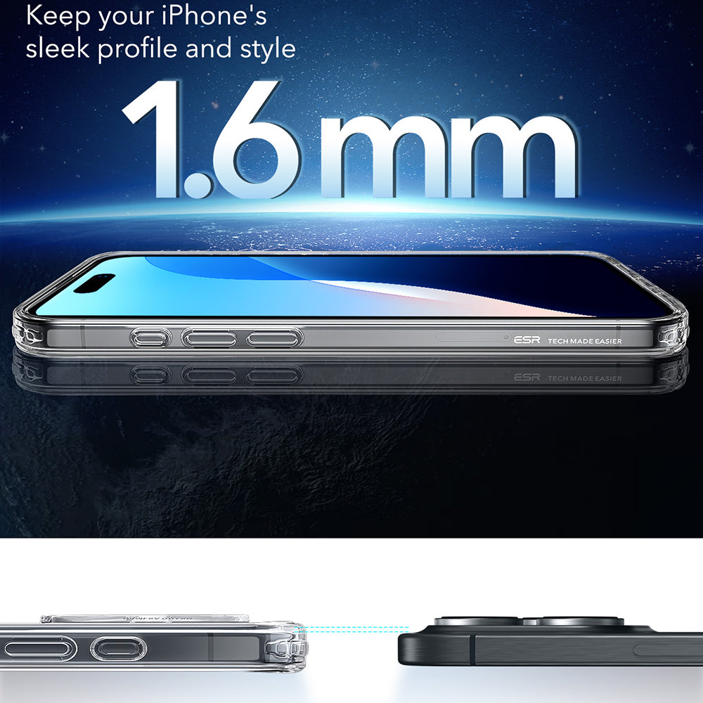 MagSafe Case for Apple iPhone 16 Pro, ESR, Classic Hybrid, Transparent