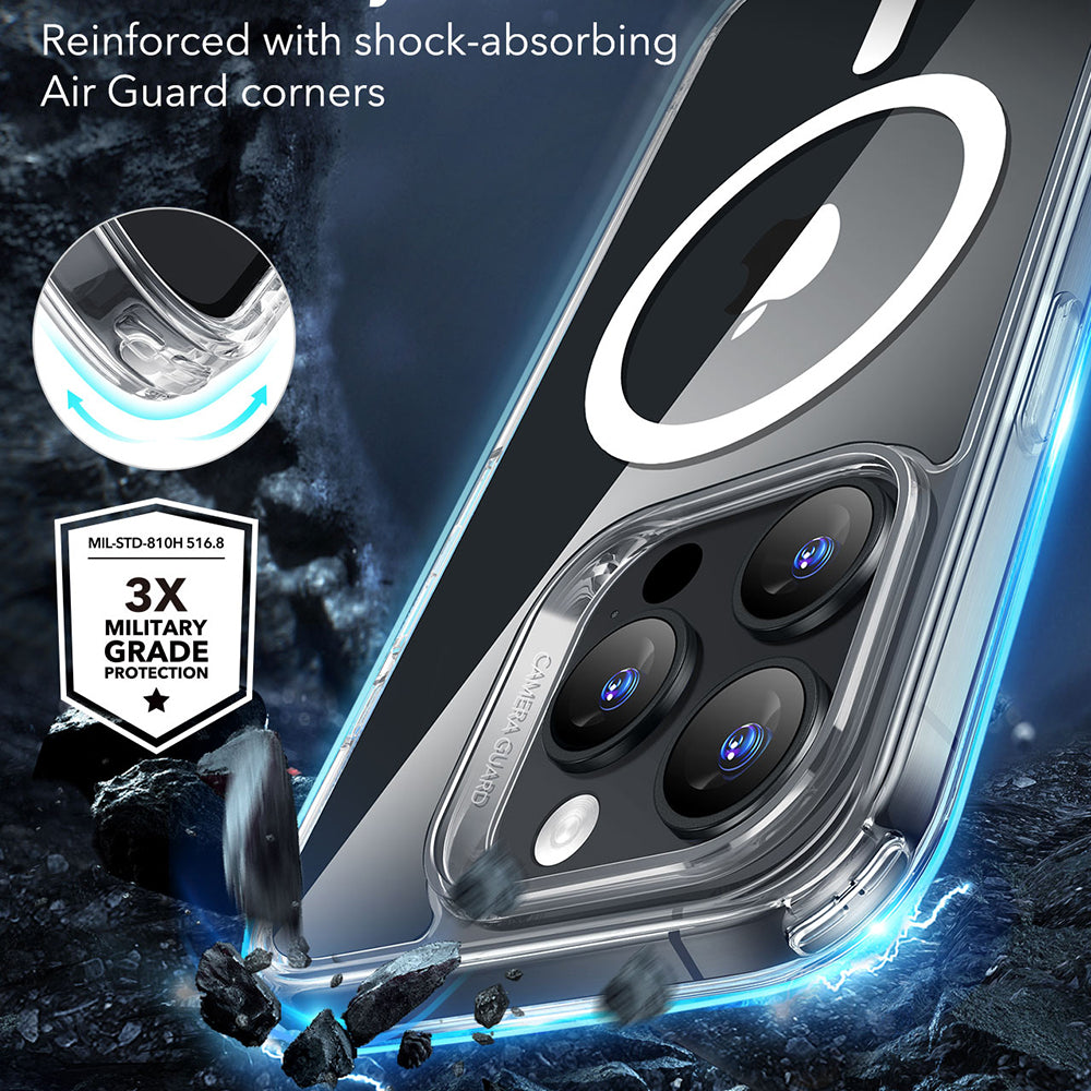 MagSafe Case for Apple iPhone 16 Pro, ESR, Classic Hybrid, Transparent