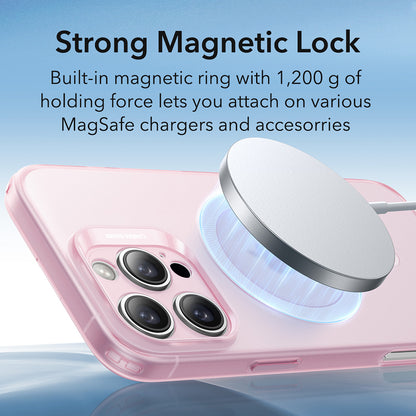 MagSafe Case for Apple iPhone 16 Pro, ESR, Zero, Satin Pink
