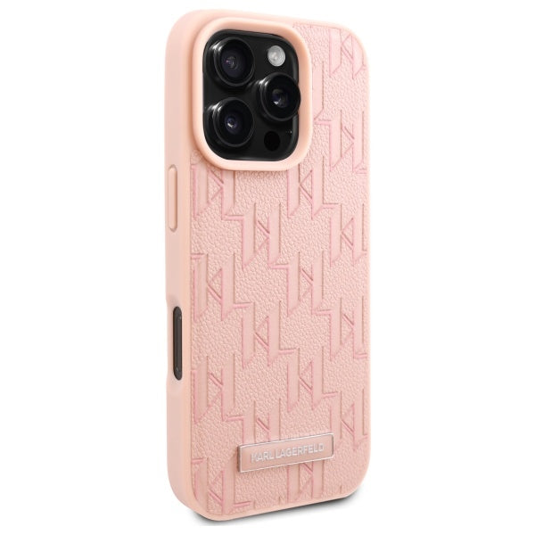 MagSafe Case for Apple iPhone 16 Pro, Karl Lagerfeld, Hot Stamp, Pink