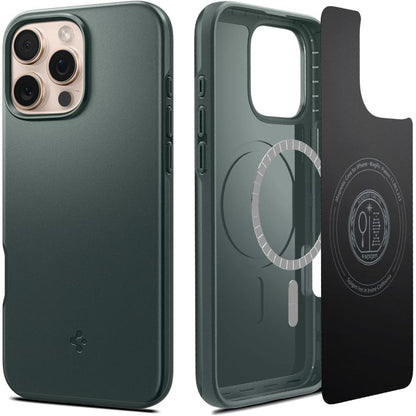 MagSafe Case for Apple iPhone 16 Pro Max, Spigen, Thin Fit, Green