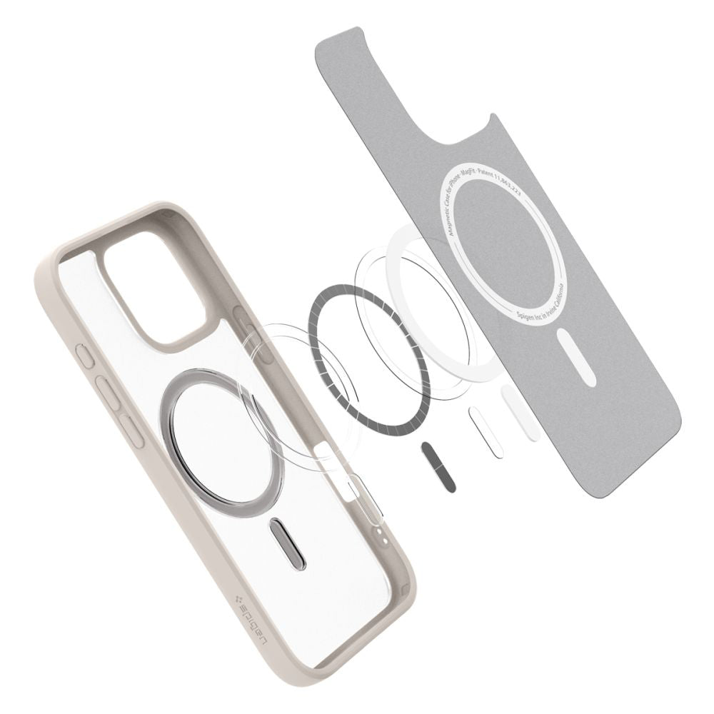 MagSafe Case for Apple iPhone 16 Pro Max, Spigen, Ultra Hybrid, Satin Bronze ACS08382