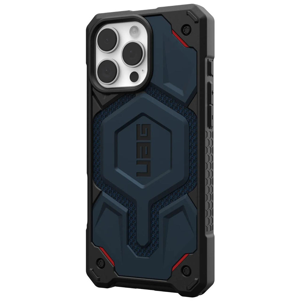 MagSafe Case for Apple iPhone 16 Pro Max, Urban Armor Gear, Monarch Pro Kevlar, Navy Blue