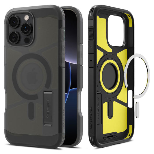 MagSafe Case for Apple iPhone 16 Pro, Spigen, Tough Armor, Satin Black ACS09072