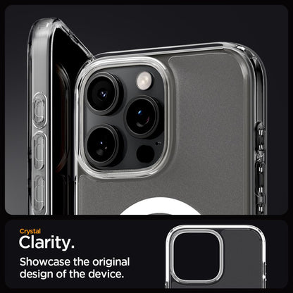 MagSafe Case for Apple iPhone 16 Pro, Spigen, Ultra Hybrid, Satin Transparent ACS08133