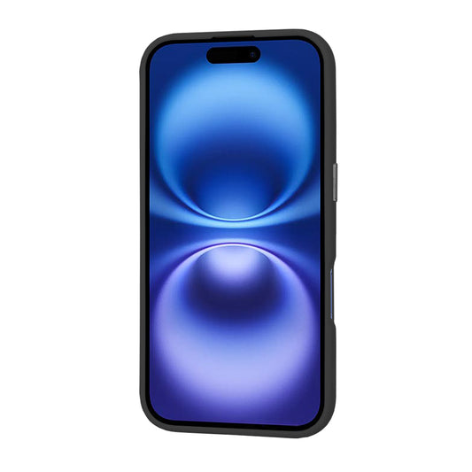 MagSafe Case for Apple iPhone 16, Techsuit, HaloFrost, Black