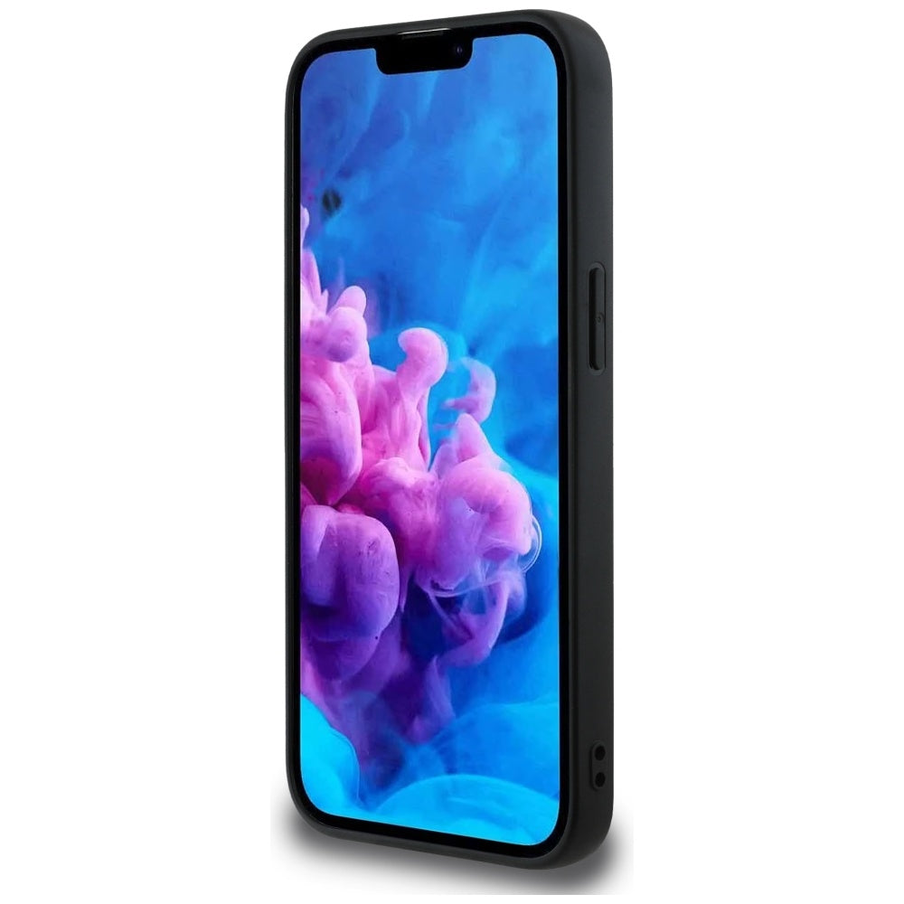 MagSafe Case for Apple iPhone 16e, Guess, 4G Ring Triangle Logo, Black