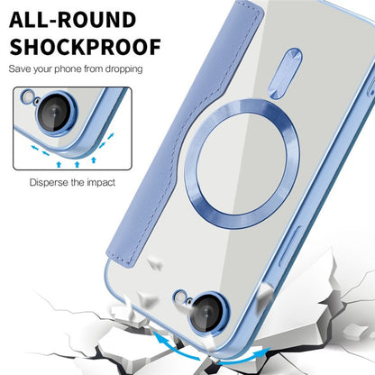MagSafe Case for Apple iPhone 17e / 16e, Techsuit, SmartMag Book, Blue