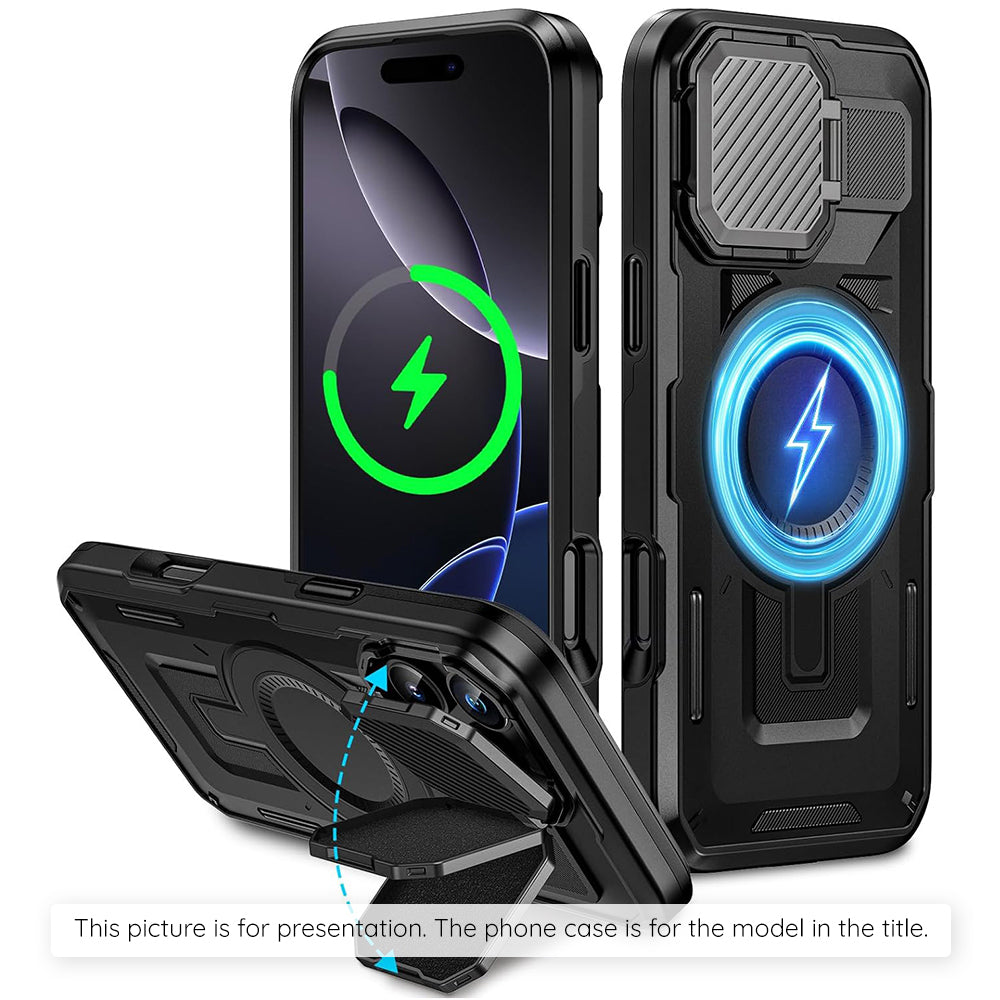 MagSafe Case for Apple iPhone 17 Air, Techsuit, CamVault, Black