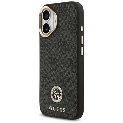 MagSafe Case for Apple iPhone 17, Guess, 4G Strass Logo, Black