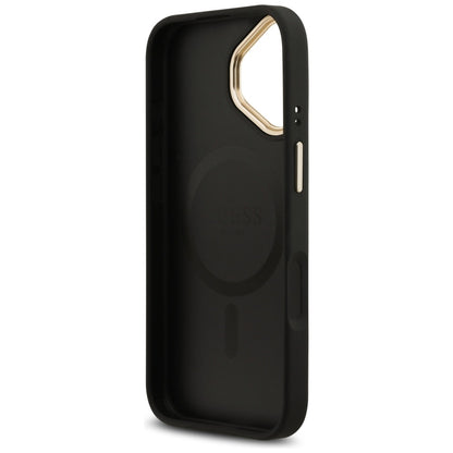 MagSafe Case for Apple iPhone 17, Guess, 4G Strass Logo, Black