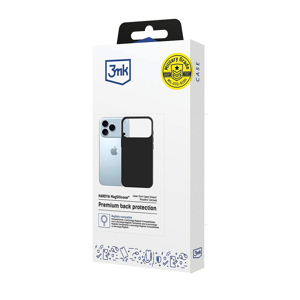 MagSafe Case for Apple iPhone 17 Pro, 3MK, Hardy, Black