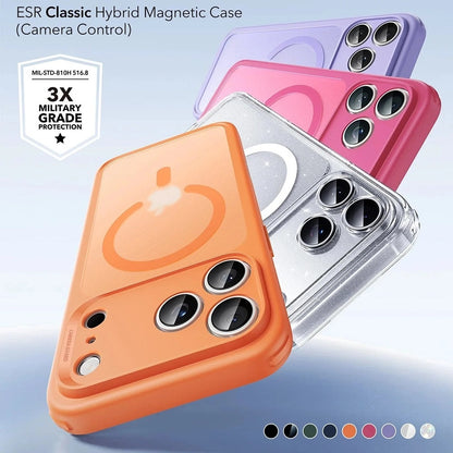 MagSafe Case for Apple iPhone 17 Pro, ESR, Classic Hybrid, Satin Orange