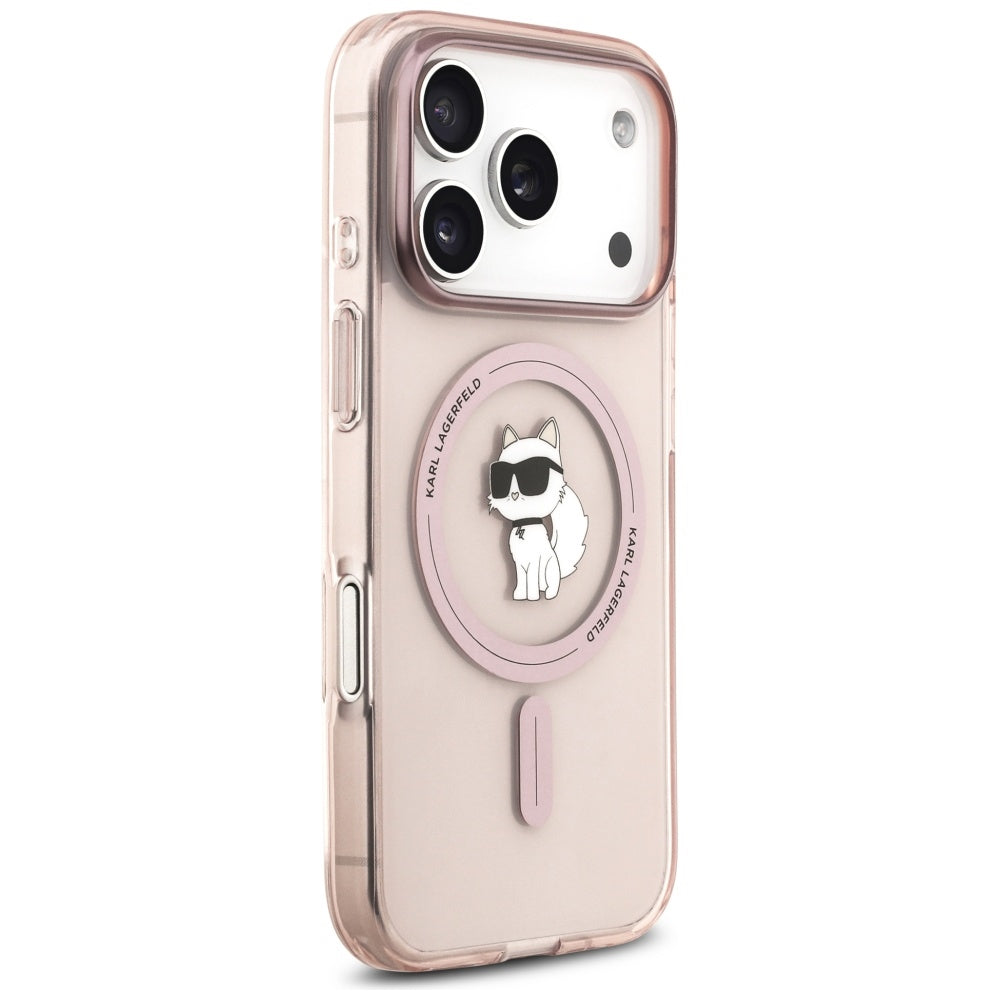 MagSafe Case for Apple iPhone 17 Pro, Karl Lagerfeld, IML Choupette, Pink