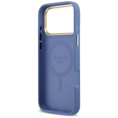 MagSafe Case for Apple iPhone 17 Pro Max, Guess, 4G Classic, Blue