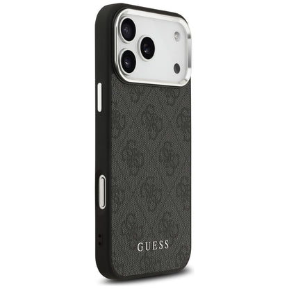 MagSafe Case for Apple iPhone 17 Pro Max, Guess, 4G Classic Logo, Black