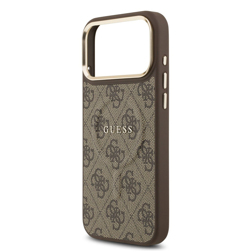 MagSafe Case for Apple iPhone 17 Pro Max, Guess, 4G Classic, Brown
