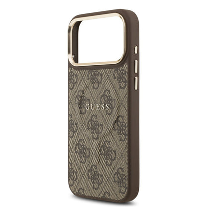 MagSafe Case for Apple iPhone 17 Pro Max, Guess, 4G Classic, Brown
