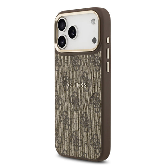 MagSafe Case for Apple iPhone 17 Pro Max, Guess, 4G Classic, Brown
