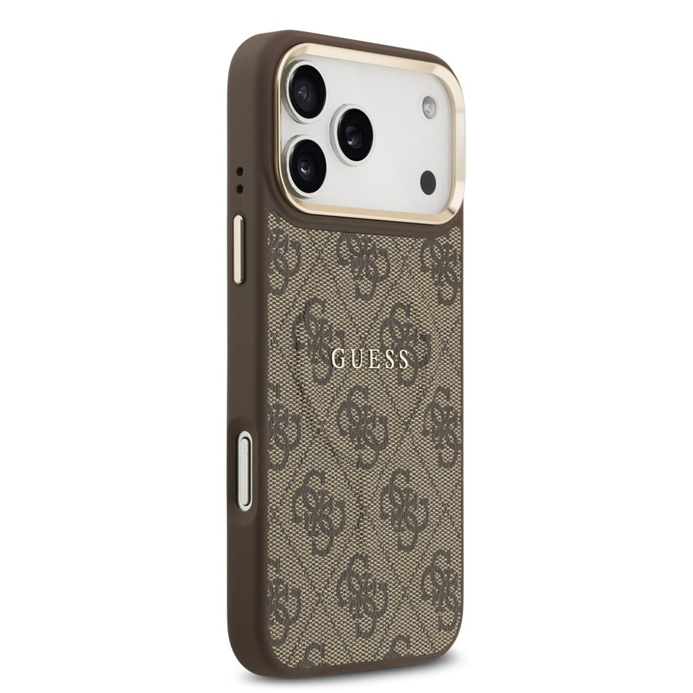 MagSafe Case for Apple iPhone 17 Pro Max, Guess, 4G Classic, Brown