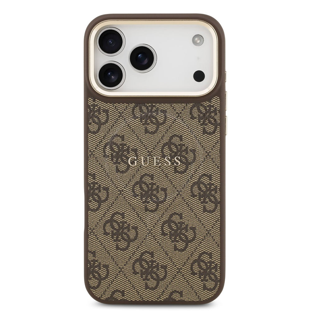 MagSafe Case for Apple iPhone 17 Pro Max, Guess, 4G Classic, Brown