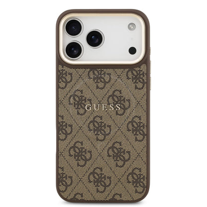 MagSafe Case for Apple iPhone 17 Pro Max, Guess, 4G Classic, Brown