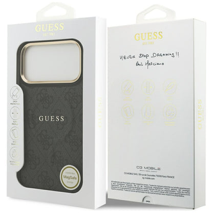MagSafe Case for Apple iPhone 17 Pro Max, Guess, 4G Classic, Black