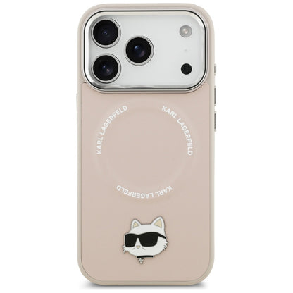 MagSafe Case for Apple iPhone 17 Pro Max, Karl Lagerfeld, Choupette Pin, Pink